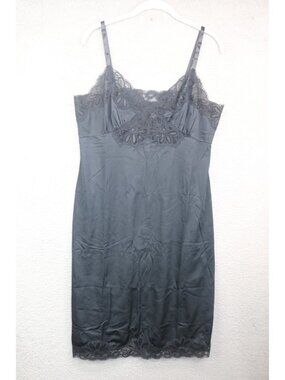 Shadowline Vintage Black Slip Dress-Size 38-Y2K-90's